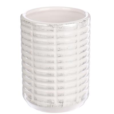 ВСЁГАЗИН Стакан для ванной комнаты, керамика, Кьяро