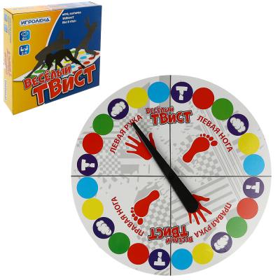 ИГРОЛЕНД Игра настольная "Веселый твист", PP, 26,5х26,5х5,5см
