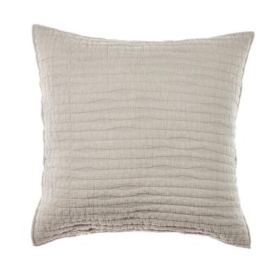 BY COLLECTION Чехол для подушки волна 50х50см, 100% хлопок, бежевый