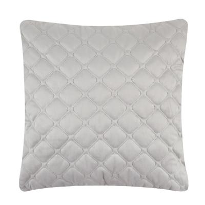 BY COLLECTION Чехол для подушки с кантом, 50х50см, 100% полиэстер, серый