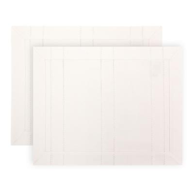 BY COLLECTION Стэйн Салфетка сервировочная, 2шт в комплекте, 35х45см, 100% хлопок, белый