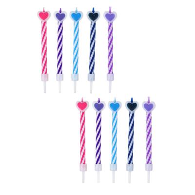 Капитан Весельчак Набор свечей для торта с декором сердечко