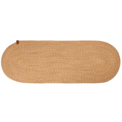 BY COLLECTION Дорожка декоративная плетеная, 35х100см, 100% полиэстер, песочный