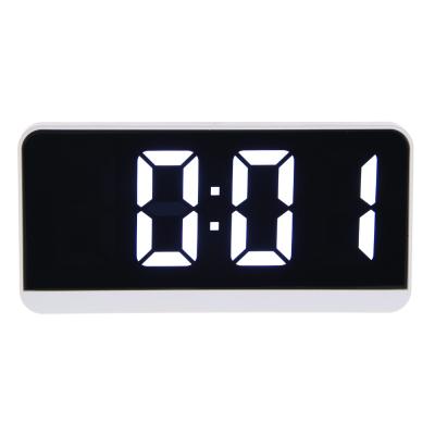 LADECOR CHRONO Будильник электронный, 16,5x1,5x8 см, АВС пластик, 3xAАA, оправа цвет белый