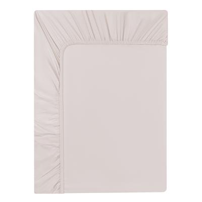 BY COLLECTION Простыня на резинке 140х200х25см, 100% хлопок, пудровый