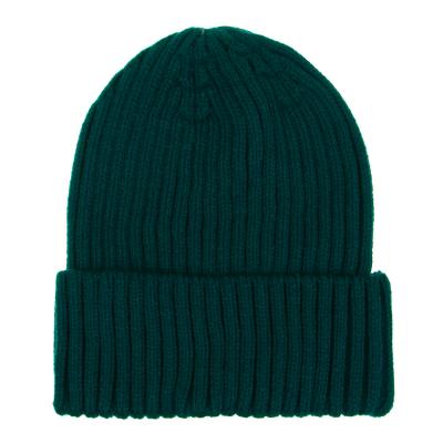 GALANTE Шапка бини крупный рубчик однослойная, р-р 56-58, изумрудный, СЗШМП24-25