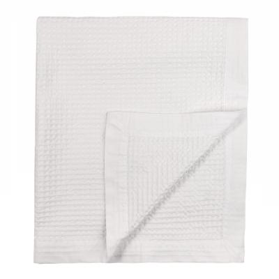BY COLLECTION Покрывало вафельное 180х200см, 100% хлопок, белый