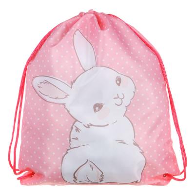 ПУШИСТЫЙ ЗАЙКА Мешок для сменной обуви на завязках, 34,8x41,5см, полиэстер