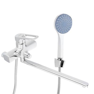 СоюзКран Смеситель для ванны с душем, прямой излив 35см, керам. картридж 35мм, хром, цинк, SK08-P137