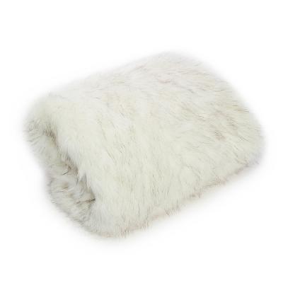 ВСЁГАЗИН Плед меховой 130х170см, 70% акрил, 30% полиэстер, белый