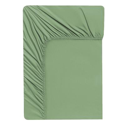 BY COLLECTION Простыня на резинке 180х200х25см, 100% хлопок, светло-зеленый